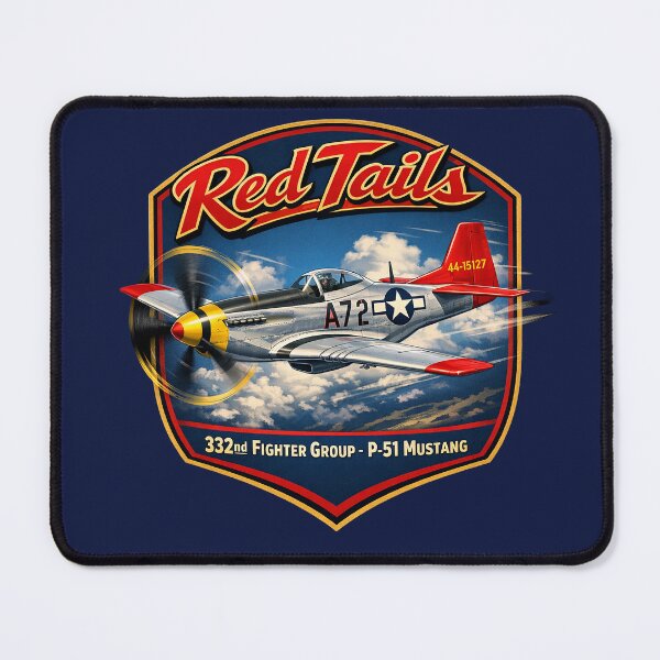 Item preview, Red Tails - P-51 Mustang designed and sold by Omaha Jones T-Shirts and More.