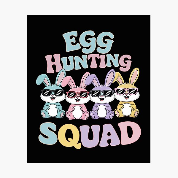 Item preview, Happy Easter Bunny Egg Hunting Squad Crew Family Boy Girl designed and sold by Sutvaomom.