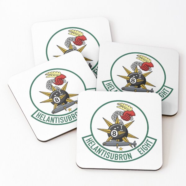 Item preview, Official Heritage Insignia of Helicopter Anti-Submarine Squadron Eight (HS-8) "Eightballers" designed and sold by CharlieDesings.