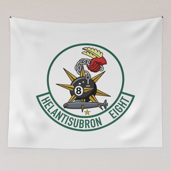 Item preview, Official Heritage Insignia of Helicopter Anti-Submarine Squadron Eight (HS-8) "Eightballers" designed and sold by CharlieDesings.
