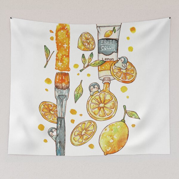 Item preview, Zesty Lemon Watercolor Art Supply Design designed and sold by Atomikart.