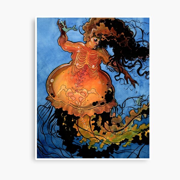 Jellyfish Mermaid Canvas Print