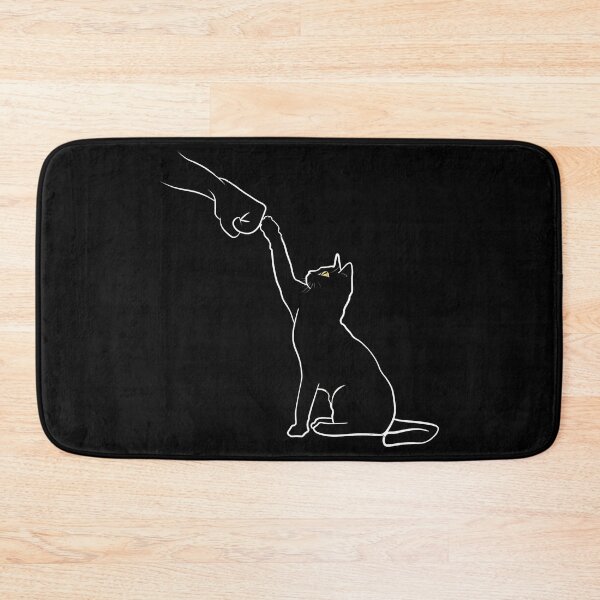 Item preview, Cat Fist Bump Line Art Design designed and sold by OlyvieArt.