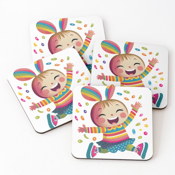 Item preview, Cheerful rabbit girl. Cute cartoon bunny on a white background designed and sold by ArtEventET.
