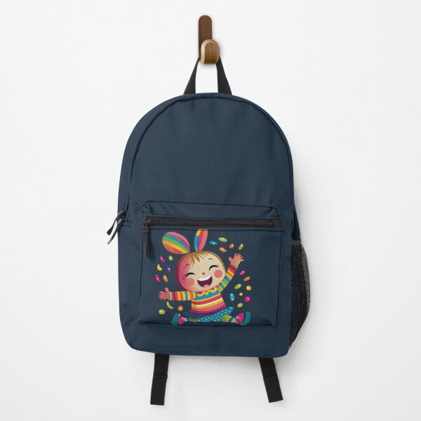 Item preview, Cheerful rabbit girl. Cute cartoon bunny on a white background designed and sold by ArtEventET.