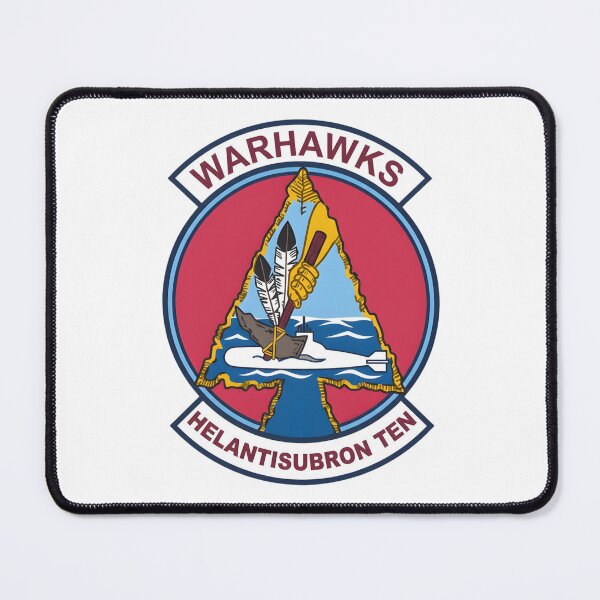 Item preview, Official Heritage Insignia of Helicopter Anti-Submarine Squadron Ten (HS-10) "Warhawks" designed and sold by CharlieDesings.
