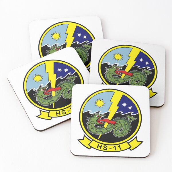 Item preview, Official Insignia of Helicopter Anti-Submarine Squadron Eleven (HS-11) "Dragon Slayers" designed and sold by CharlieDesings.