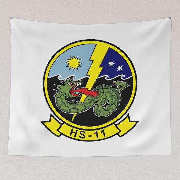 Item preview, Official Insignia of Helicopter Anti-Submarine Squadron Eleven (HS-11) "Dragon Slayers" designed and sold by CharlieDesings.