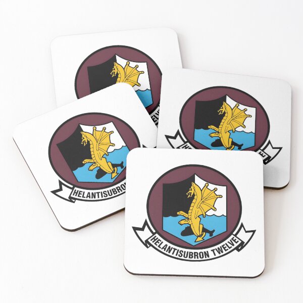 Item preview, Official Heritage Insignia of Helicopter Anti-Submarine Squadron Twelve (HS-12) "Wyverns" designed and sold by CharlieDesings.
