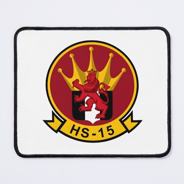 Item preview, Official Insignia of Helicopter Anti-Submarine Squadron Fifteen (HS-15) "Red Lions" designed and sold by CharlieDesings.