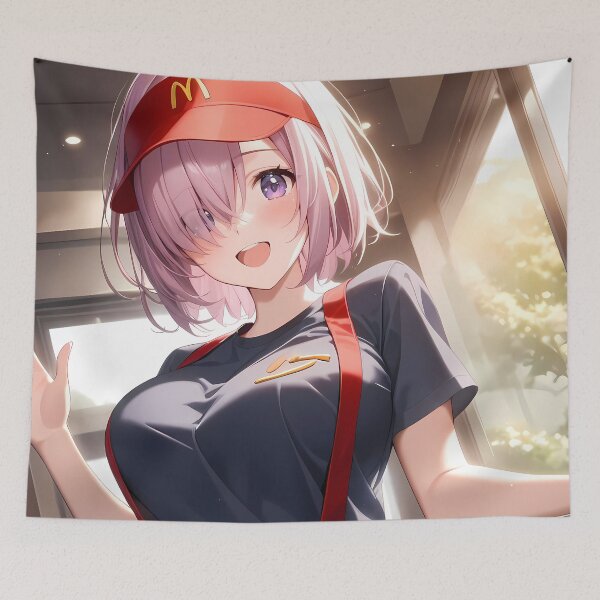 Item preview, Mash Kyrielight Fate Grand Order Burger Shop Cheer designed and sold by TanglenRabbit.
