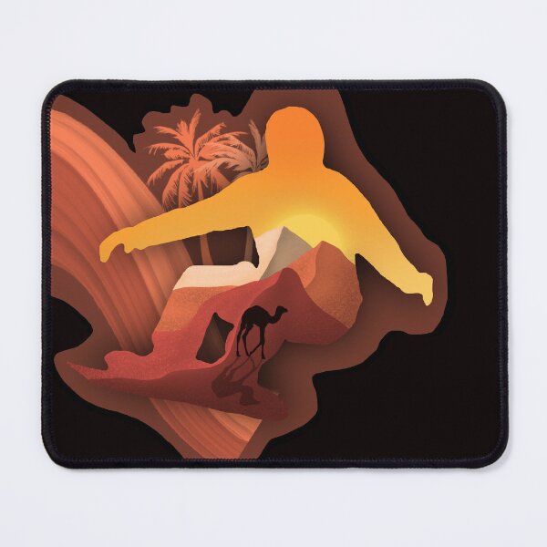 Item preview, Dune Surfer Desert Landscape Layered Art Design designed and sold by Veata.