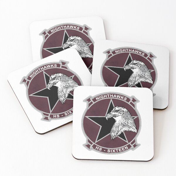 Item preview, Official Insignia of Helicopter Anti-Submarine Squadron Sixteen (HS-16) "Nighthawks" designed and sold by CharlieDesings.