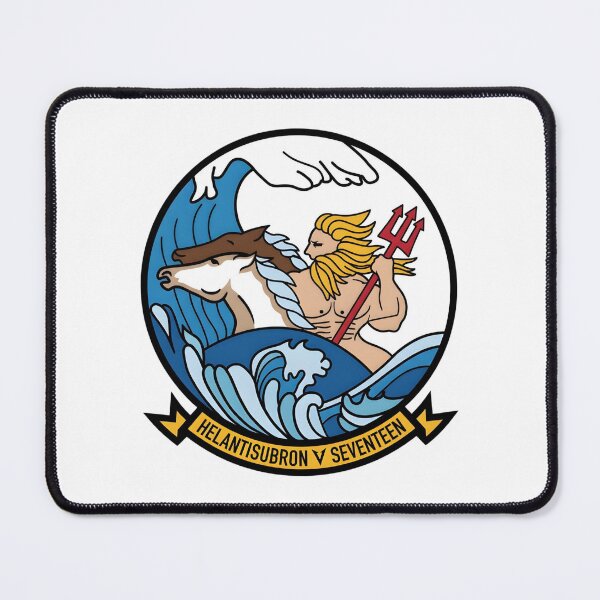 Item preview, Official Heritage Insignia of Helicopter Anti-Submarine Squadron Seventeen (HS-17) "Neptune's Raiders" designed and sold by CharlieDesings.