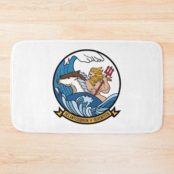 Item preview, Official Heritage Insignia of Helicopter Anti-Submarine Squadron Seventeen (HS-17) "Neptune's Raiders" designed and sold by CharlieDesings.