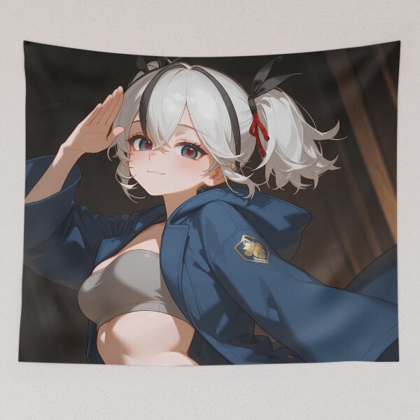 Item preview, Camellya Wuthering Waves Salute Pose Anime Girl designed and sold by TanglenRabbit.