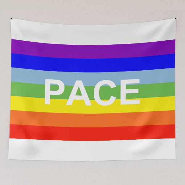 Item preview, PACE Rainbow Peace Flag - Italian Anti-War & Global Harmony Symbol designed and sold by NTGUILTY.