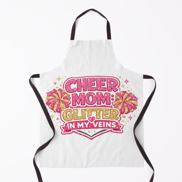 Item preview, Cheer Mom Glitter In My Veins Sparkle Pom Pom Cheerleading Graphic designed and sold by HobsS.
