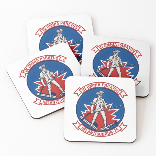 Item preview, Official Heritage Insignia of Helicopter Anti-Submarine Squadron Seventy-Four (HS-74) "Minutemen" designed and sold by CharlieDesings.