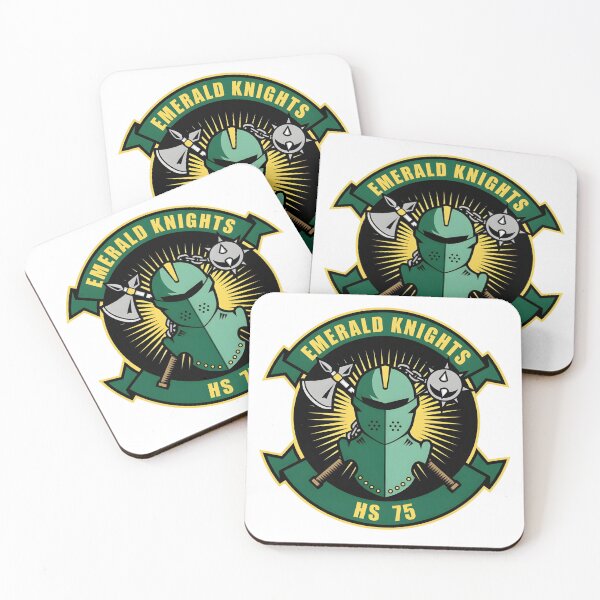Item preview, Official Heritage Insignia of Helicopter Anti-Submarine Squadron Seventy-Five (HS-75) "Emerald Knights" designed and sold by CharlieDesings.