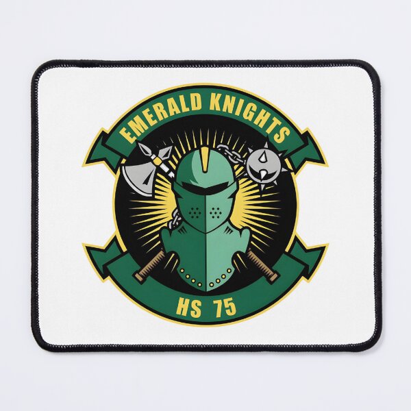 Item preview, Official Heritage Insignia of Helicopter Anti-Submarine Squadron Seventy-Five (HS-75) "Emerald Knights" designed and sold by CharlieDesings.