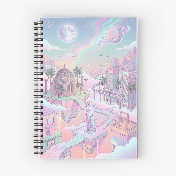 Item preview, Surreal Vaporwave City in the Clouds designed and sold by aashcreat.