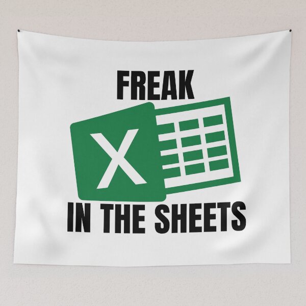 Item preview, Freak In The Sheets Excel Spreadsheet Accountant designed and sold by Dondonmart.