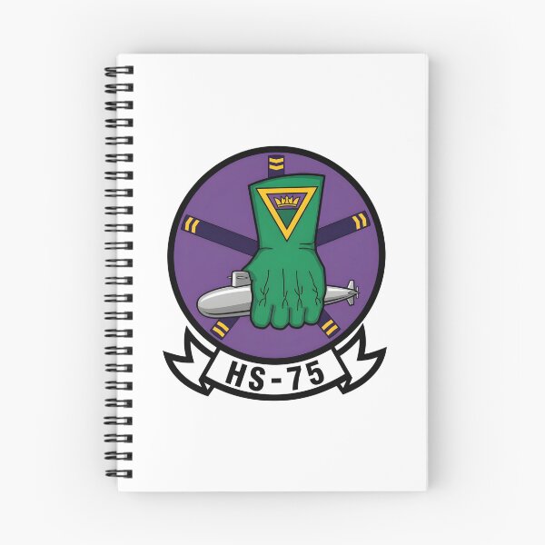 Item preview, Official Heritage Insignia of Helicopter Anti-Submarine Squadron Seventy-Five (HS-75) "Nightcurlers" designed and sold by CharlieDesings.