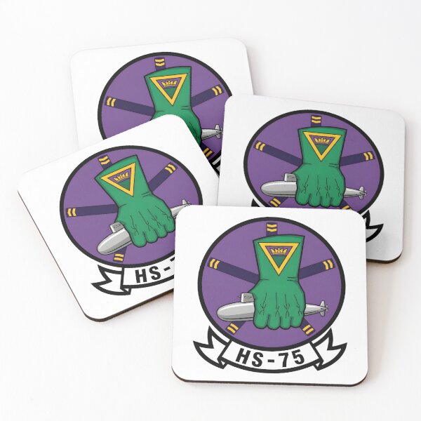 Item preview, Official Heritage Insignia of Helicopter Anti-Submarine Squadron Seventy-Five (HS-75) "Nightcurlers" designed and sold by CharlieDesings.