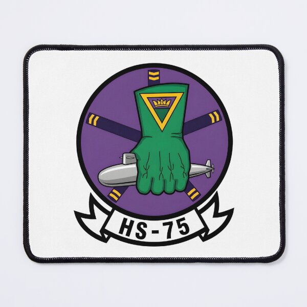 Item preview, Official Heritage Insignia of Helicopter Anti-Submarine Squadron Seventy-Five (HS-75) "Nightcurlers" designed and sold by CharlieDesings.