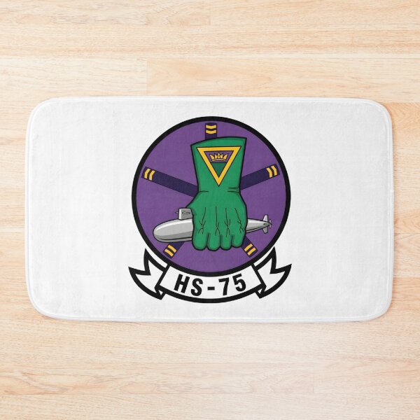 Item preview, Official Heritage Insignia of Helicopter Anti-Submarine Squadron Seventy-Five (HS-75) "Nightcurlers" designed and sold by CharlieDesings.