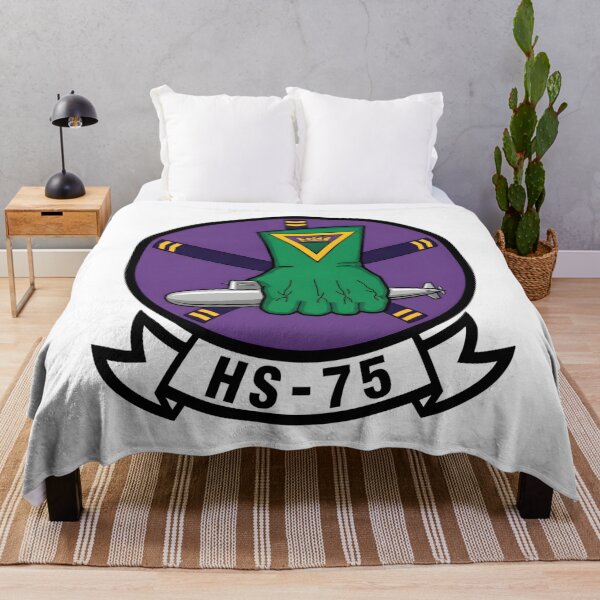 Item preview, Official Heritage Insignia of Helicopter Anti-Submarine Squadron Seventy-Five (HS-75) "Nightcurlers" designed and sold by CharlieDesings.