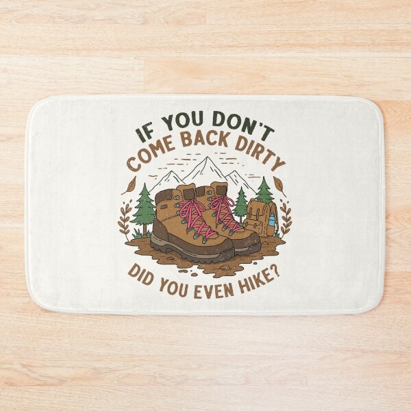 Item preview, Vintage Hiking Boots Mountains Quote If You Don't Come Back Dirty designed and sold by RareBunny.