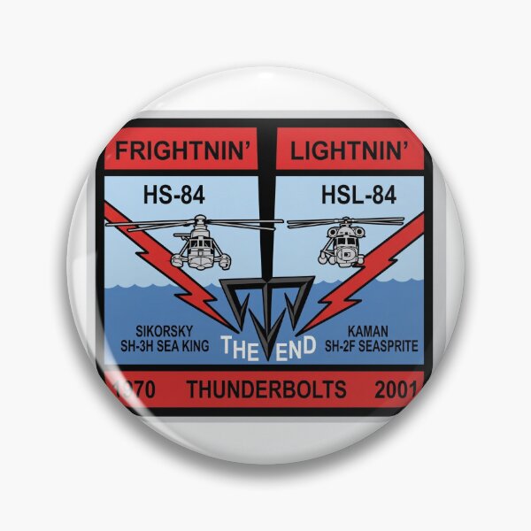 Item preview, Deactivation Commemorative Graphic for HS-84 and HSL-84 "Thunderbolts" (1970–2001) designed and sold by CharlieDesings.
