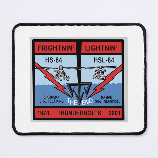 Item preview, Deactivation Commemorative Graphic for HS-84 and HSL-84 "Thunderbolts" (1970–2001) designed and sold by CharlieDesings.