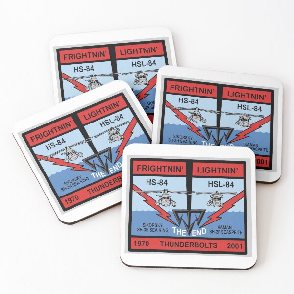 Item preview, Deactivation Commemorative Graphic for HS-84 and HSL-84 "Thunderbolts" (1970–2001) designed and sold by CharlieDesings.