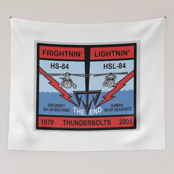 Item preview, Deactivation Commemorative Graphic for HS-84 and HSL-84 "Thunderbolts" (1970–2001) designed and sold by CharlieDesings.