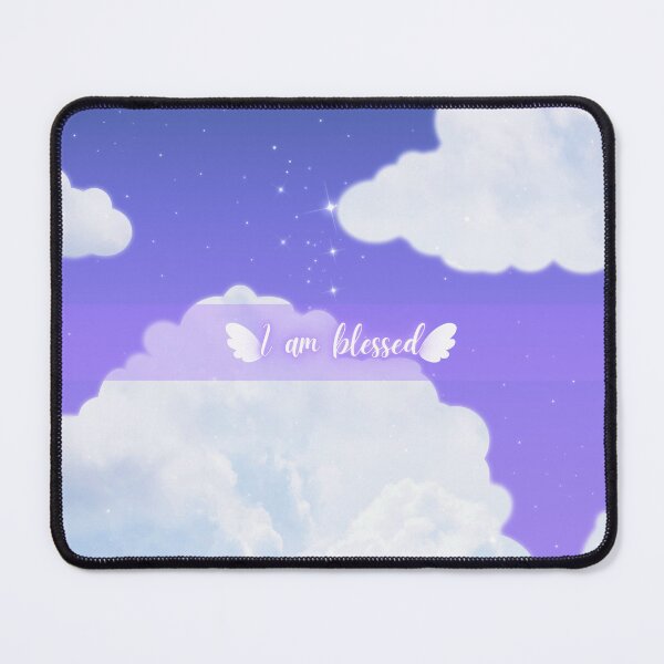 Item preview, I Am Blessed Pastel Purple Starry Sky Affirmation designed and sold by Vaeliss.