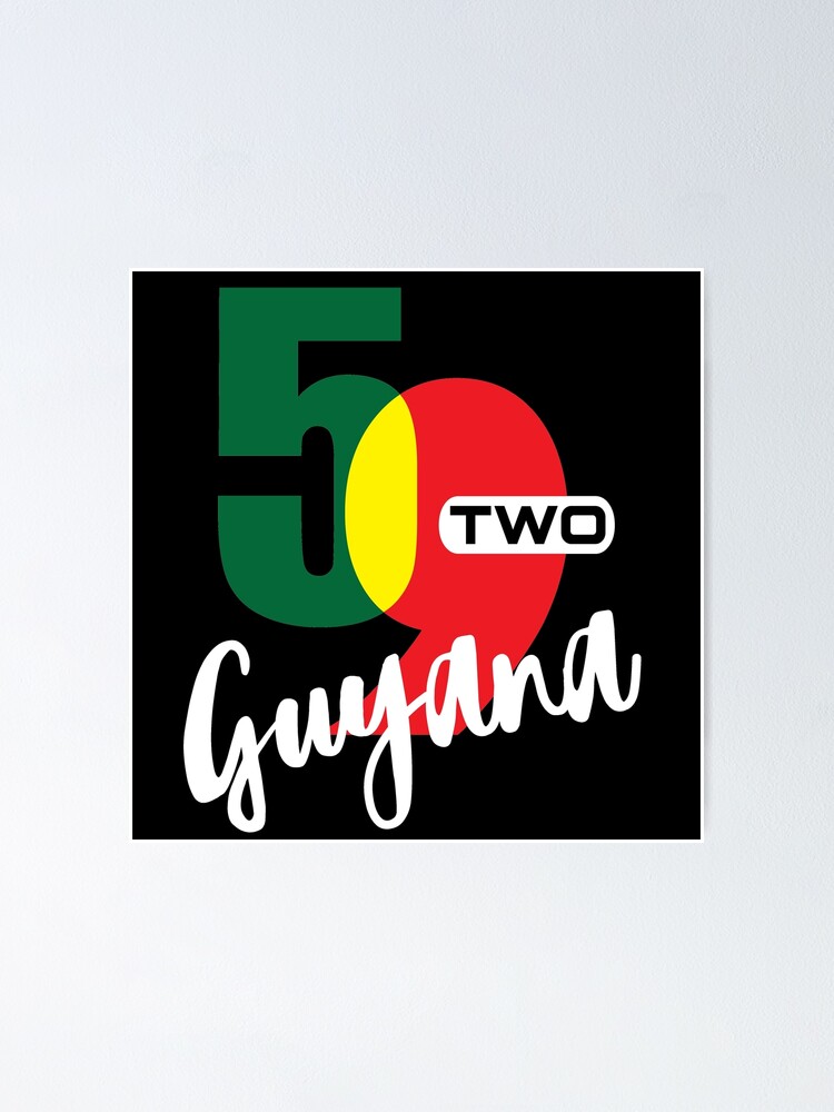 "Guyana Telephone Code 592 " Poster for Sale by identiti Redbubble