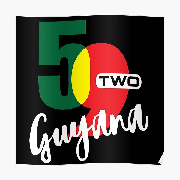 "Guyana Telephone Code 592 " Poster for Sale by identiti Redbubble