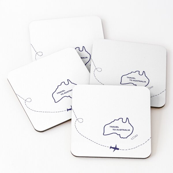 Item preview, Airplane route. Inverse trace. Travel to Australia designed and sold by ArtEventET.