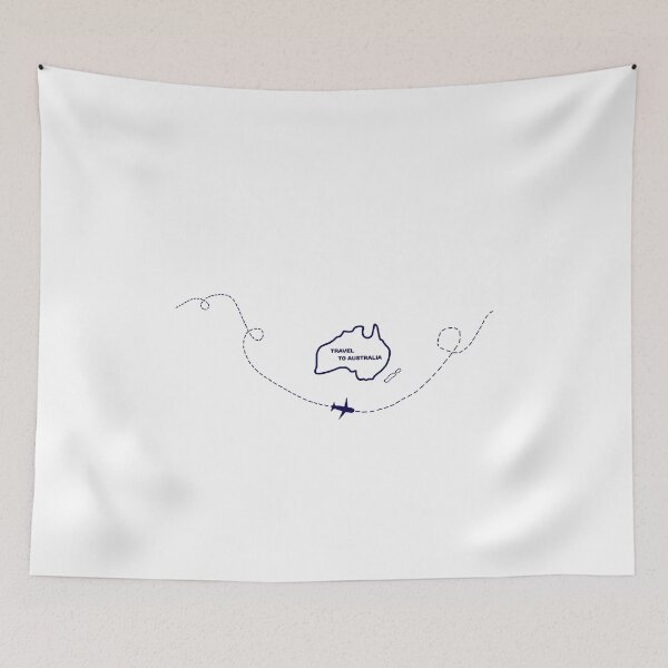 Item preview, Airplane route. Inverse trace. Travel to Australia designed and sold by ArtEventET.