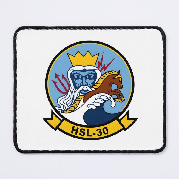 Item preview, Official Heritage Insignia of Helicopter Anti-Submarine Squadron Light Thirty (HSL-30) "Neptune’s Horsemen" designed and sold by CharlieDesings.