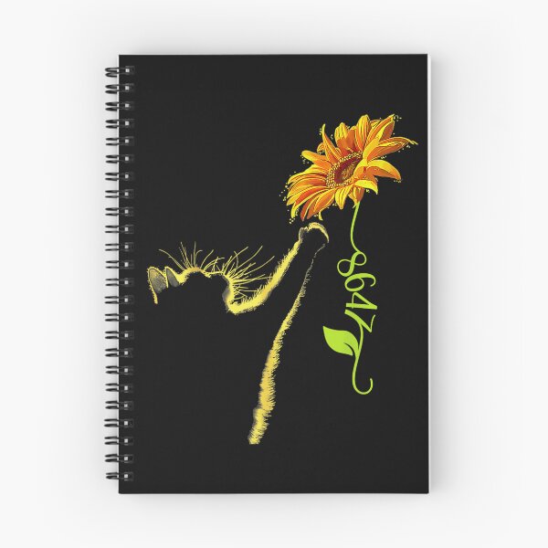 Item preview, Aesthetic Yellow Cat Silhouette Reaching For Golden Sunflower Floral Nature Art designed and sold by EvandSolis.