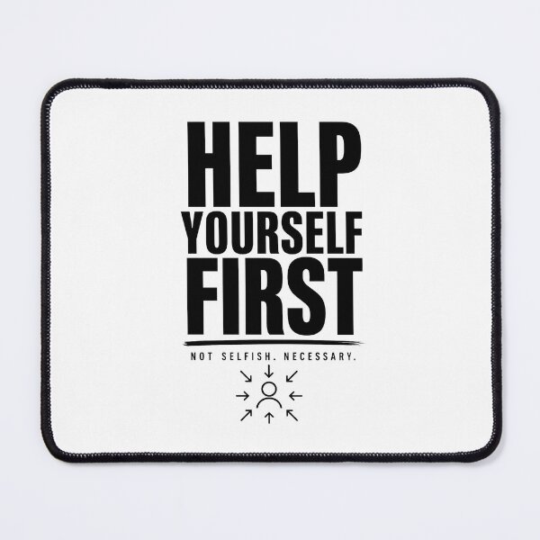 Item preview, Help Yourself First Quote Minimalist Motivational Typography Self Love Design designed and sold by Lovestickerco.