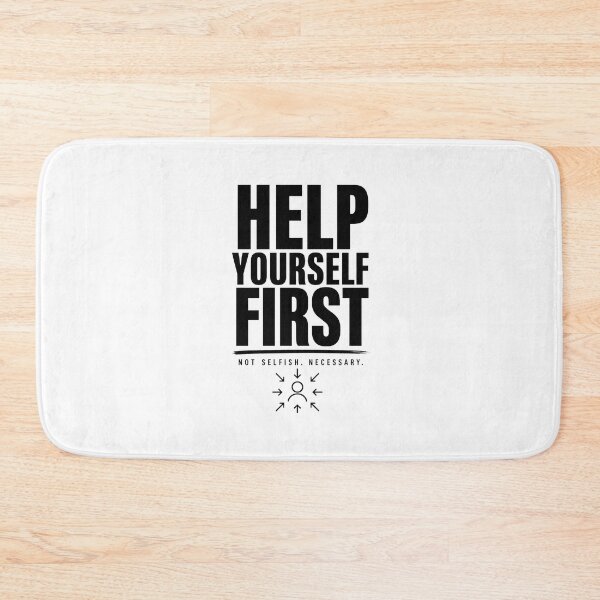 Item preview, Help Yourself First Quote Minimalist Motivational Typography Self Love Design designed and sold by Lovestickerco.