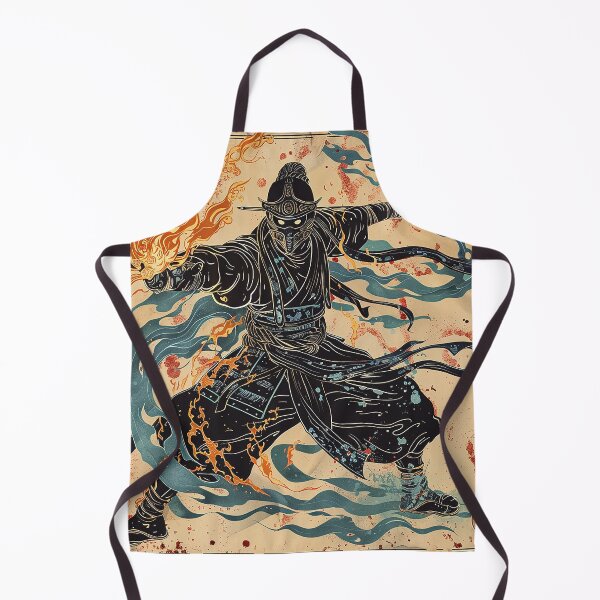 Item preview, A Japanese sorcerer casting a spell designed and sold by whiteblackcat.
