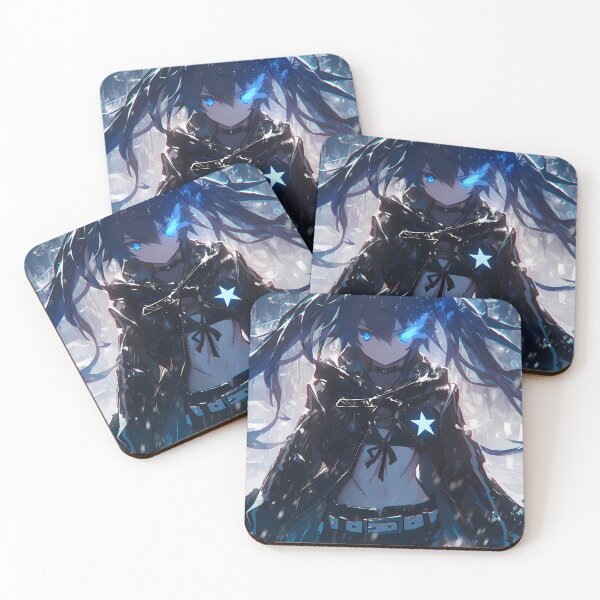 Item preview, Black Rock Shooter Black Rock Shooter Blue Flame Cyberpunk Snow Neon Gaze designed and sold by TanglenRabbit.