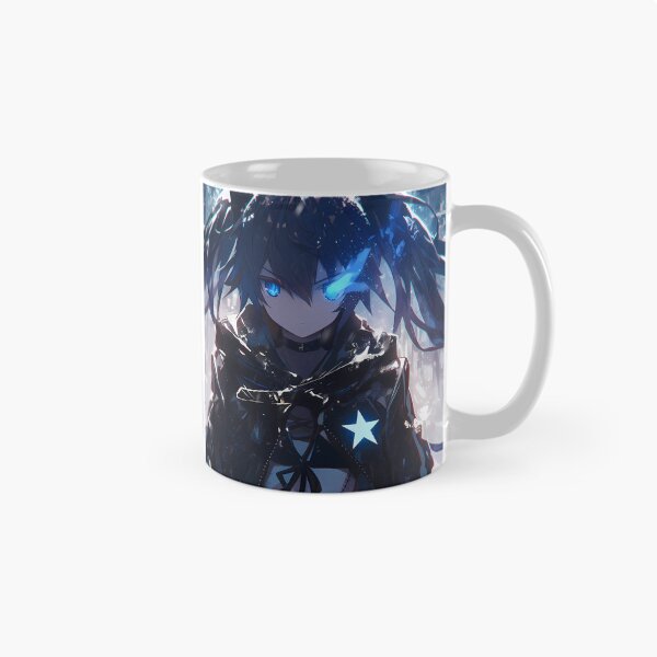 Item preview, Black Rock Shooter Black Rock Shooter Llama Azul Cyberpunk Nieve Mirada Neón designed and sold by TanglenRabbit.