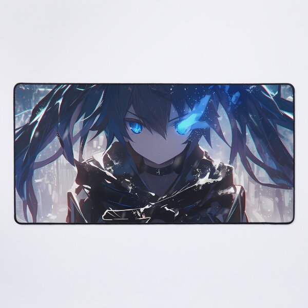 Item preview, Black Rock Shooter Black Rock Shooter Blue Flame Cyberpunk Snow Neon Gaze designed and sold by TanglenRabbit.